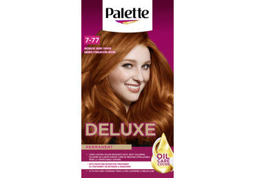 PALETTE DELUXE plaukų dažai 7-77 (562) ryškus spindintis varis 
