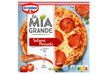 Šaldyta pica DR. OETKER LA MIA GRANDE SALAME PICCANTE, 380 g