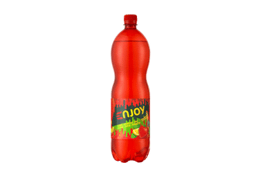 Газированный напиток ENJOY со вкусом лимона, клубники и мяты, 1.5 л