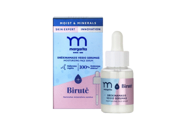 MARGARITA MOIST & MINERALS Moisturizing Face Serum with Mineral Water "Birutė" 30 ml