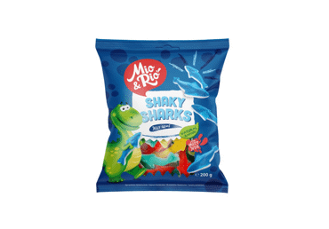 Жевательные конфеты MIO&RIO (акулы), 200 г