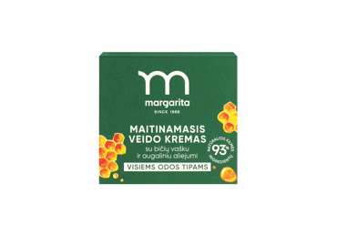 MARGARITA maitinamasis veido kremas su bičių vašku ir augaliniu aliejumi 50 ml