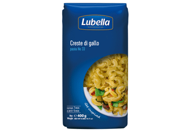 Makaronai LUBELLA CRESTE DI GALLO Nr. 33 (rageliai), 400 g