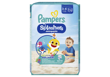 Sauskelnės-kelnaitės PAMPERS Pants Splashers, 3 dydis, 6 - 11 kg, 12 vnt.