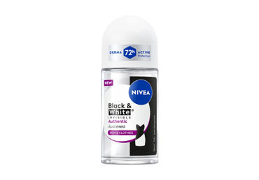 Rutulinis antiperspirantas moterims NIVEA BLACK&WHITE Authentic, 50 ml