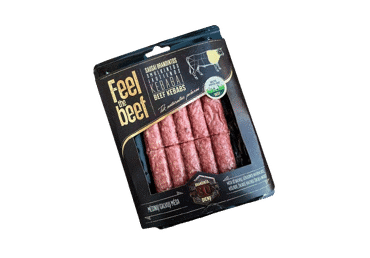 Sausai brandintos smulkintos jautienos kebabai FELL THE BEEF, 500 g