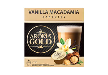 Coffee capsules AROMA GOLD VANILLA MACADAMIA, 256 g