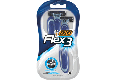 Vyriški vienkartiniai skustuvai BIC FLEX3 COMFORT, 3 vnt.