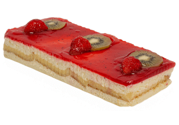 Plokštainis su braškėmis ir kiviais, 1 kg