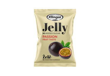 Passion fruit flavor jelly KLINGAI without added sugar, 95 g