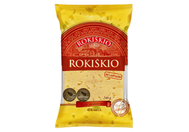 Fermentinis ROKIŠKIO sūris, 45 % rieb. s. m., 240 g