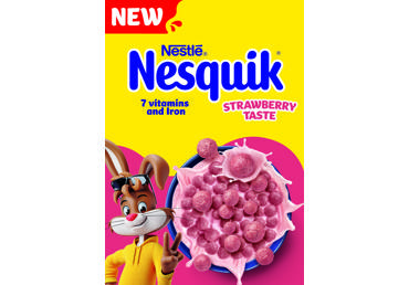Dribsnių rutuliukai NESTLE NESQUIK, braškių skonio, 330 g