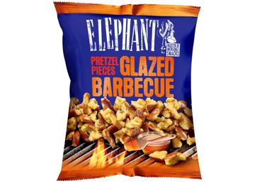 Кусочки прецелей ELEPHANT, со вкусом барбекю, 125 г
