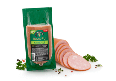 Вареная копченая колбаса BAJORŲ в вакууме, а. р., 400 г