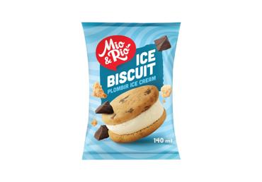 Vanilla ice cream between cookies MIO & RIO, 75 g