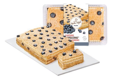 Plokštainis NAPOLEONAS su šilauogėmis, 1 kg