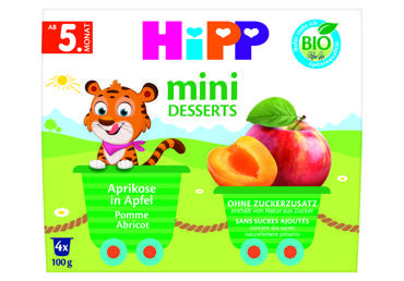 Ekologiškas desertas su abrikosais ir obuoliais HiPP nuo 6 mėn., 400 g