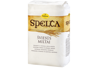 Šviesūs speltų kvietiniai miltai MALSENA, 1 kg