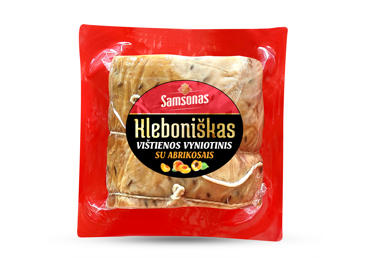 KLEBONIŠKAS chicken roll with apricots, 330 g