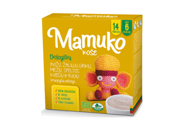 Ekologiškų įvairių kruopų mišinys MAMUKO KOŠĖ, 240 g