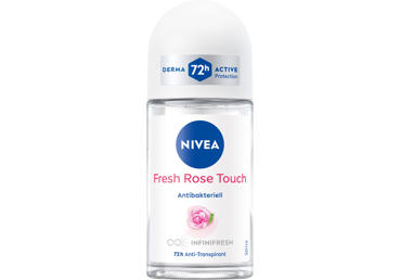 NIVEA Fresh Rose Touch rutulinis dezodorantas antiperspirantas moterims, 50 ml