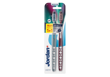 Dantų šepetėliai JORDAN ULTRALITE MEDIUM, 2 vnt., 2 vnt.