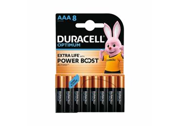 Baterijos DURACELL OPTIMUM (AAA, 8 vnt.)