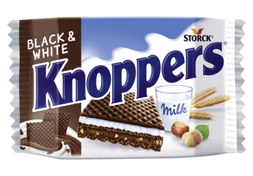 Вафельный батончик KNOPPERS BLACK & WHITE, 25 г