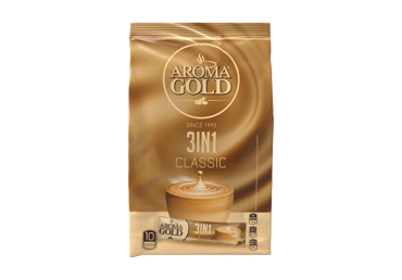 Tirpiosios kavos gėrimas AROMA GOLD 3IN1 CLASSIC, 170 g