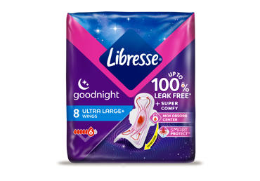 Higieniniai paketai LIBRESSE ULTRANIGHT SUPER, 8 vnt., 8 vnt.