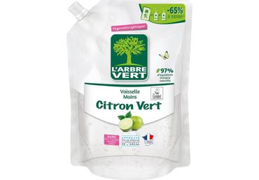 Indų ploviklis su laimu papildymas, L'ARBRE VERT, 1l