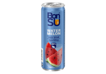Gazuotas sulčių gėrimas BONSU, arbūzų skonio, 330 ml