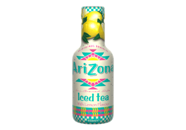 Iced tea drink ARIZONA EXTRA JUICY, lemon flavor