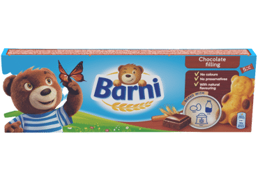 Pyragėliai BARNI su šokolado įdaru, 150 g