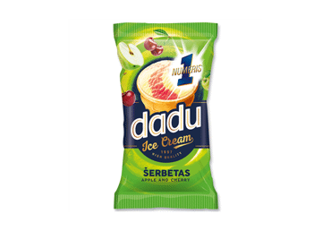Sorbet DADU, apple and cherry flavor, 72 g