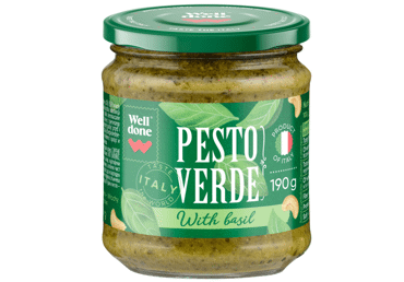Žaliasis pesto padažas WELL DONE, 190 g