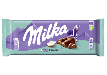 Молочный шоколад MILKA BUBBLY COCONUT, 97 г