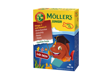 Maisto papildas MÖLLR’S JUNIOR OMEGA-3, N45, 45 vnt.