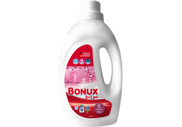 Skalbiamasis gelis BONUX RADIANT ROSE, 18 skalb., 900 ml
