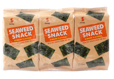 Закуска из морских водорослей SAMLIP, вкус кимчи, 12 г