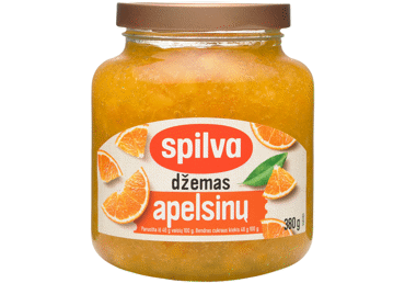 Apelsinų džemas SPILVA, 380 g