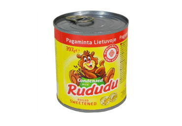 Karamelizuotas saldintas sutirštintas pienas RUDUDU, 8 %, 397 g