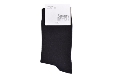 Moteriškos kojinės SEVEN LEMON, dydis 37-39, juodos, 1 pora, 1 vnt.