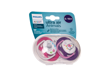 Silikoninis čiulptukas PHILIPS AVENT ULTRA AIR N2, 6-18 mėn., 2 vnt.