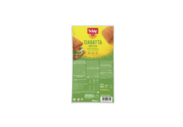 Tamsi duona SCHAR CIABATTA RUSTICA, be glitimo, 200 g