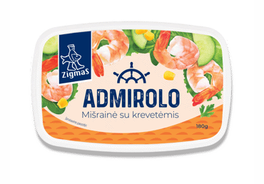 ADMIROLO mišrainė su krevetėmis ZIGMAS, 180 g