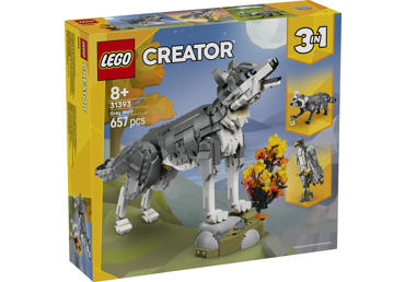Konstruktorius LEGO PILKASIS VILKAS 31393