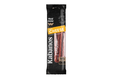 Копченые вяленые колбасы KABANOS с сыром WELL DONE, не сортированные, 120 г