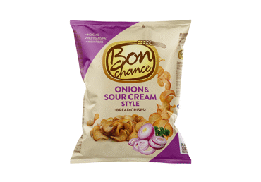 Duonos traškučiai BON CHANCE, grietinės ir svogūnų skonio, 240 g