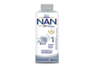 Pieno mišinys NAN OPTIPRO Plus 1, kūdikiams nuo gimimo, 200 ml
